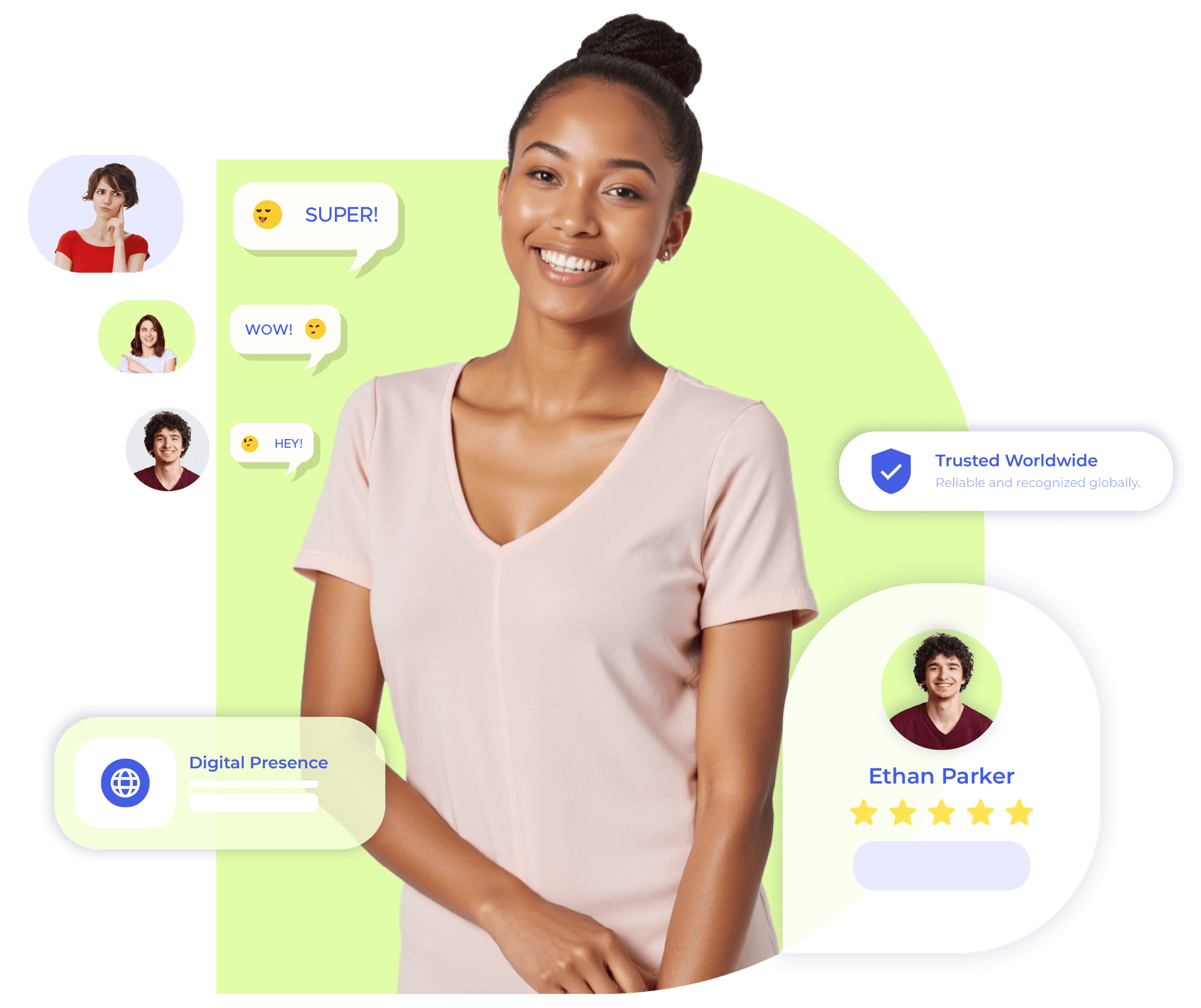 Personal care provider using a digital business profile to share reviews, build trust, and promote loyalty offers. 